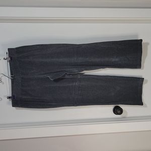 Gray velour pants